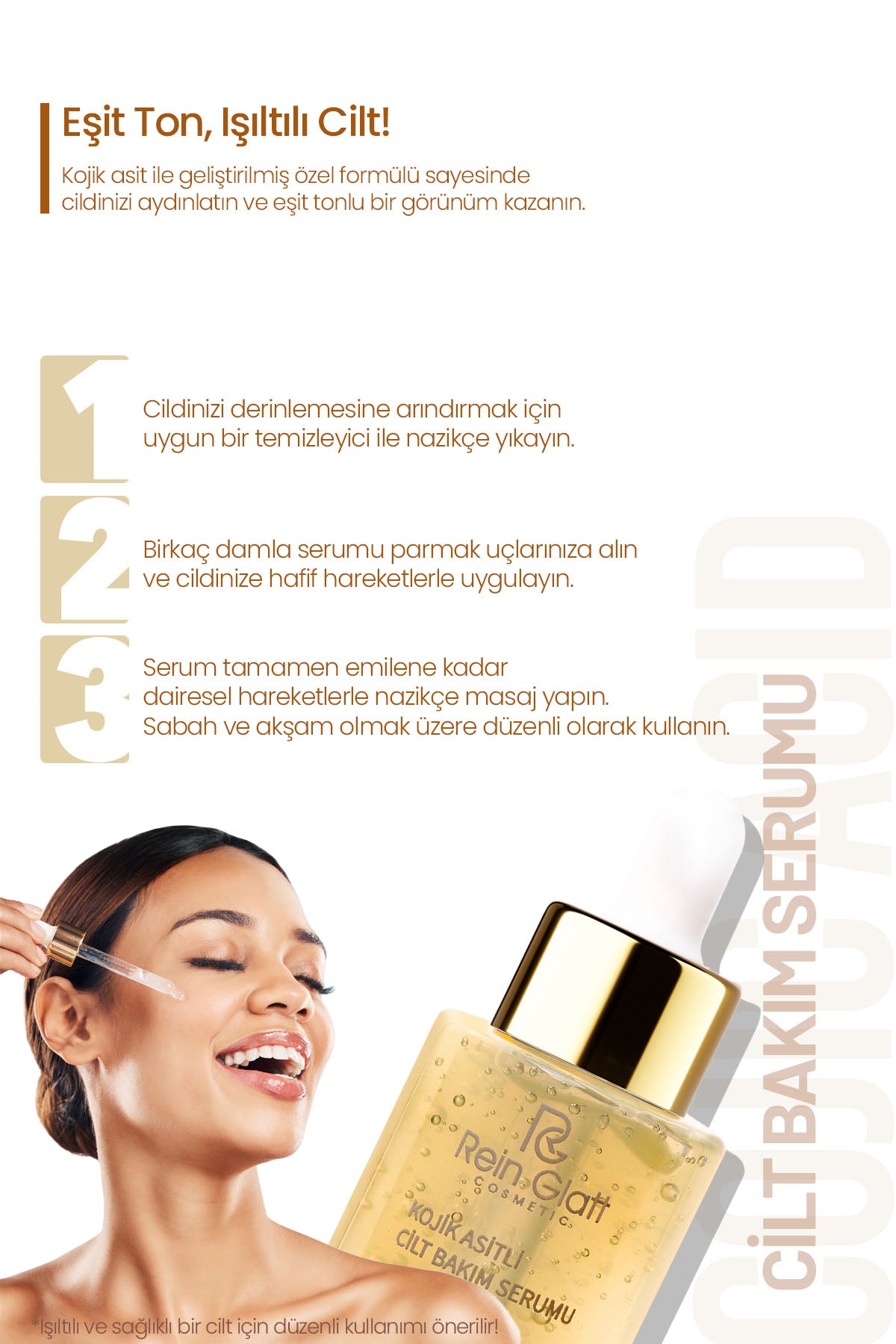 Kojic Asit Serumu, Portakal Ve Kojik Asit Içeriğiyle Leke Karşıtı Beyazlatıcı Serum 30 ml