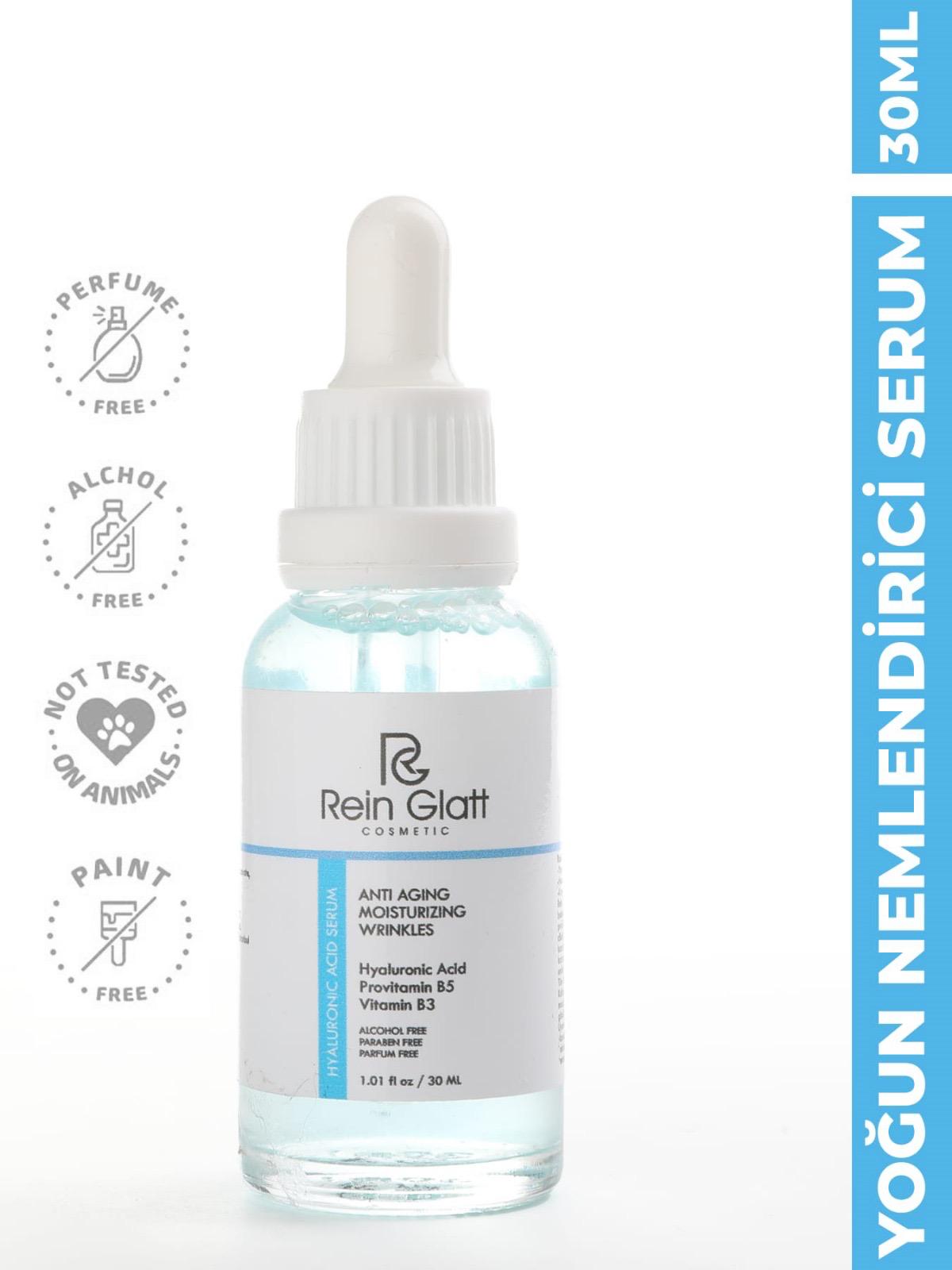 Rein Glatt Yoğun Nemlendirici Hyaluronik Asit Cilt Serumu 30ml Vegan Yaşlanma Karşıtı Serum
