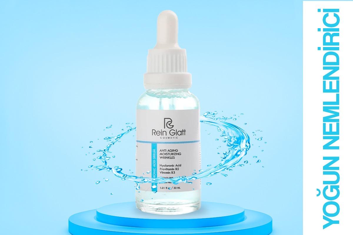 Rein Glatt Yoğun Nemlendirici Hyaluronik Asit Cilt Serumu 30ml Vegan Yaşlanma Karşıtı Serum