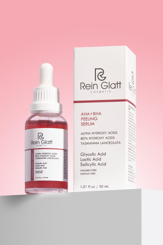Rein Glatt Cosmetic Aha & Bha Canlandırıcı & Cilt Tonu Eşitleyici Vegan Kırmızı Peeling Cilt Serumu 30 ml